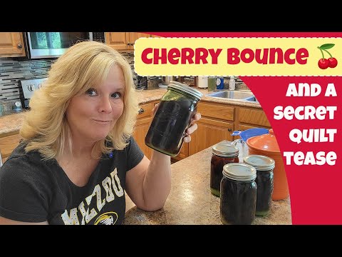 Cherry Bounce Recipe 🍒 | Easy Holiday Cocktail Starter + a Sneaky Quilt Teaser!