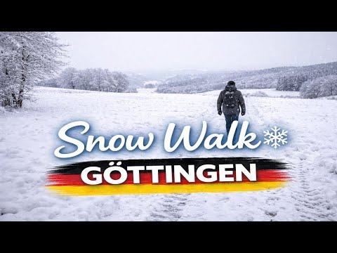 Snow Walk in Göttingen, Germany ❄️ | Raw Winter Sounds | Unheard Germany