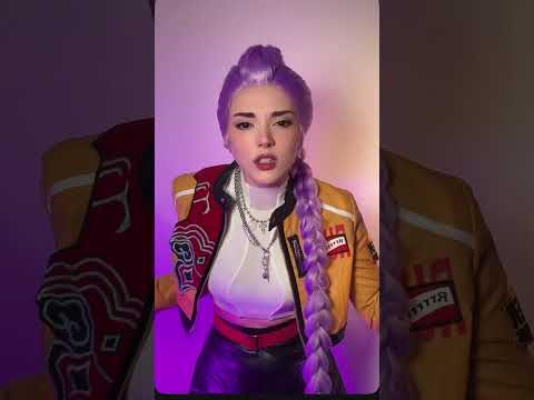 My Rumi cosplay 💜 #kpopdemonhunters #netflix #rumi #zoey #mira #huntrix