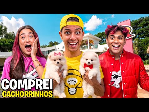 DEI UMA CACHORRINHA PARA OS AMIGUINHOS *Eles se emocionaram !