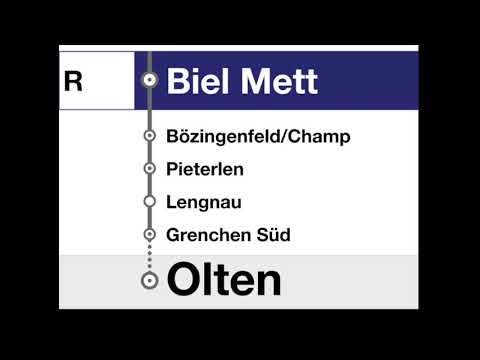 SBB Ansagen - Regio Biel/Bienne – Solothurn – Olten