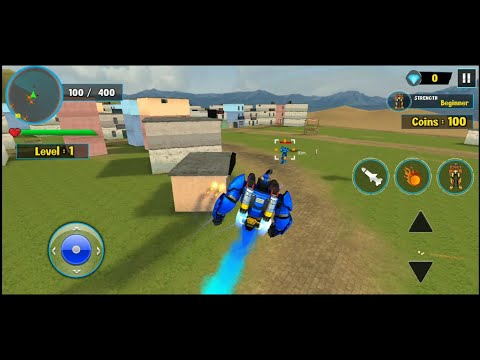 Flying Ghost Robot Car Game Transform robot Games #1 ( android gameplay)