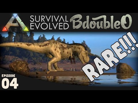 ARK Survival Evolved :: RARE ALBINO T-Rex! :: Part 4 [Gameplay w/ Bdoubleo100]