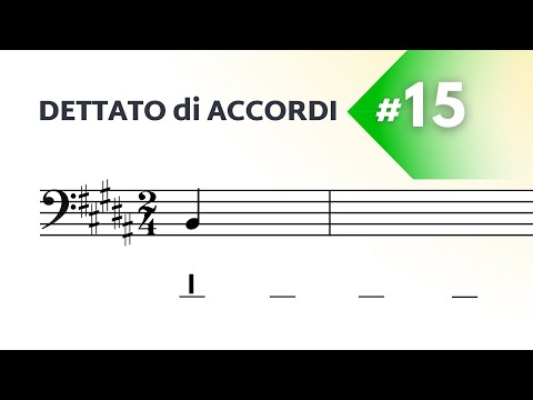 I, IV, V, V7, vi: Dettato di accordi (funzionale) - Livello facile n°15