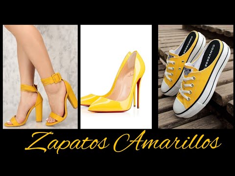 ZAPATOS DE MODA❤️COLOR AMARILLO ❤️ ZAPATOS DE MODA PARA MUJER/ZAPATOS DE DAMA 2021