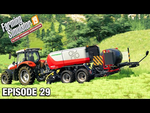 NEW BALER, THIS WILL SAVE TIME! Alpine DLC Timelapse - FS19 Ep 29