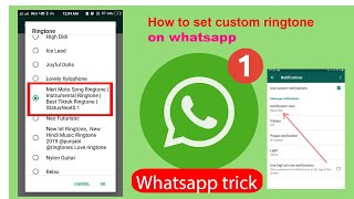 How to Set Custom Ringtone on Whatsapp ( Notification Tone Change) l Dicinex