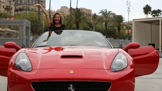 DRIVING A FERRARI in BARCELONA - YouTube