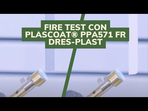 Rivestimento Ignifugo Termoplastico Anticorrosione | Fire Test con Plascoat® PPA571 FR - Dres-Plast
