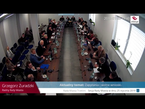 Sesja Rady Miasta Trzebini VIII Kadencji w dniu 25.01.2019 r.