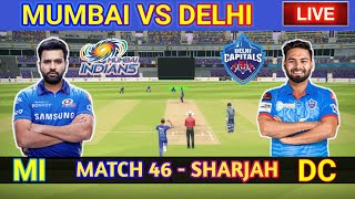 LIVE : MI VS DC LIVE MATCH TODAY | MUMBAI VS DELHI LIVE MATCH TODAY IPL 2021 |