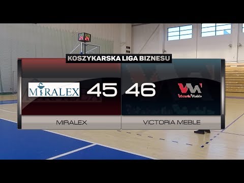 Miralex vs Victoria Meble - IX kolejka - Grupa A Poznań - Koszykarska Liga Biznesu