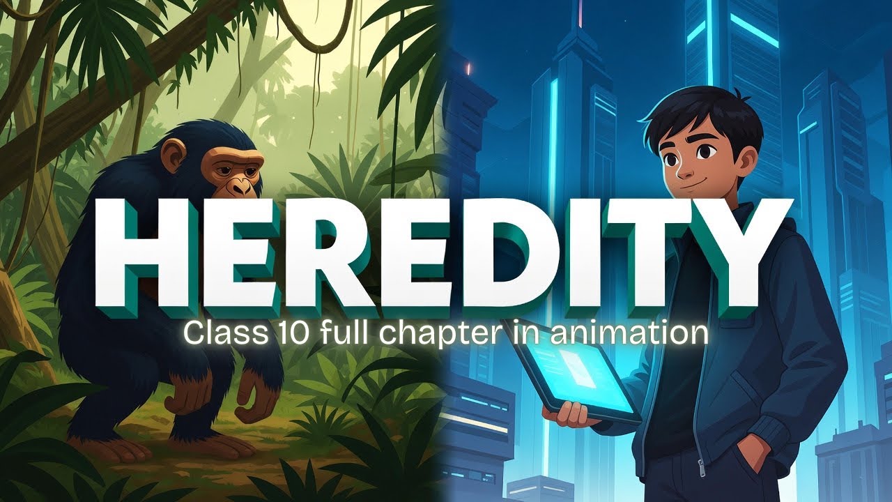 Thumbnail for Heredity Class 10 Biology Ch 4 | One Shot Full Chapter Animation In 4 Minutes