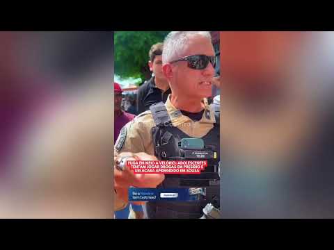 Perseguição policial após tentativa de arremesso de drogas em presídio termina com um apreendido e fuga em meio a velório em Sousa, veja vídeo 