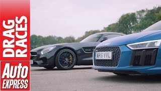 Mercedes-AMG GT S vs Audi R8 V10 drag race: German