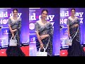 Divyanka Tripathi Looking Very Beautiful In Saree At Midday Showbiz Icons 2023 Awards