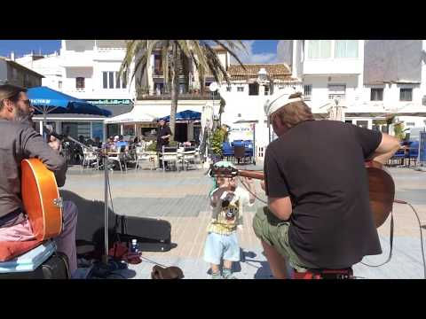 Clyde - Markus K & Dominic Dobernowsky busking in Altea