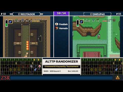 ALttPR Crossworld Keysanity Tournament: WB Round 2 - recitador vs. oneup40