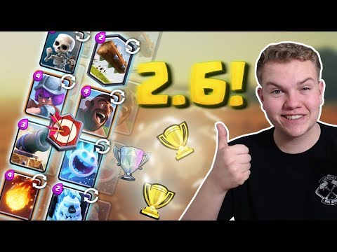 MASTER 1! 2.6 Super Quick Hog Cycle Deck LIVE Ladder Gameplay - Clash Royale