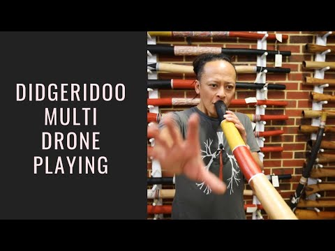 Multi-Drone Didgeridoo Playing