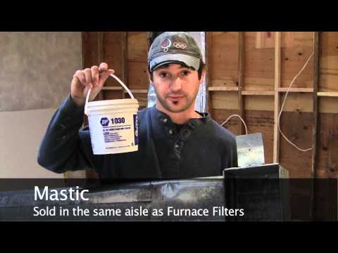 How to seal an hvac duct with mastic - duct sealant