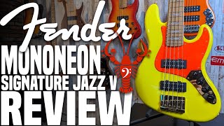 Video thumbnail for Fender MonoNeon Jazz Bass V - Fender Brings Fartin' To The Mainstream! - LowEndLobster Review by LowEndLobster