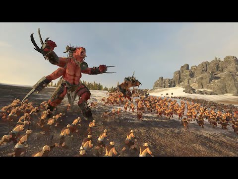 Beastmen vs Nurgle - Massive Battle - Total War Warhammer 3