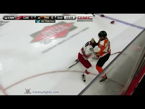 Keegan Lowe vs Vincent Lecavalier Apr 9, 2015