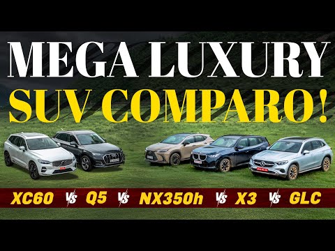 Volvo XC60 vs Audi Q5 vs BMW X3 vs Lexus NX 350h vs Mercedes GLC | Luxury SUV Comparison | autoX