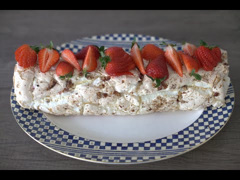 Celebration meringue roulade. How to make a roulade by Thuy Hoang, MasterChef UK Quarter Finalist.