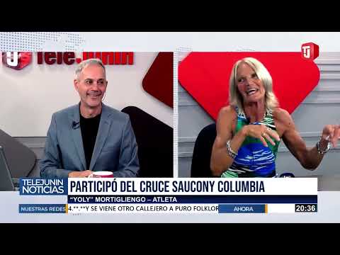 Con más de 60 años, Yolanda Mortigliengo realizó una nueva edición del cruce Columbia