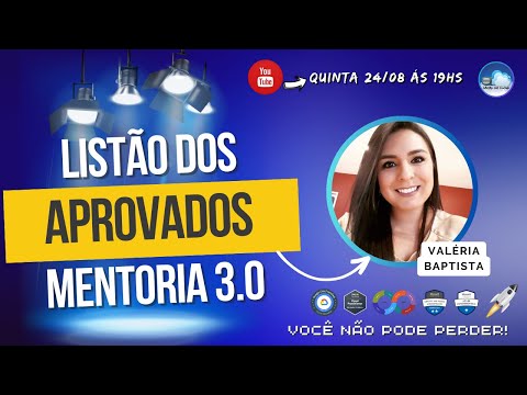 Listão dos Aprovados Mentoria 3.0