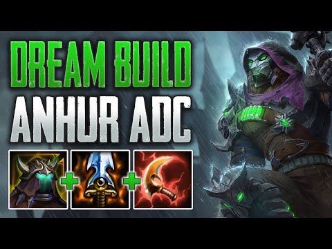 FINDING THE PERFECT BUILD! Anhur ADC Gameplay (SMITE Conquest)
