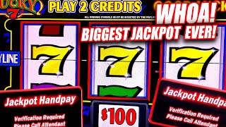 BIGGEST JACKPOT WIN ON LUCKY 777 SLOT MACHINE IN THE HIGH LIMIT ROOM β BIG BETS!