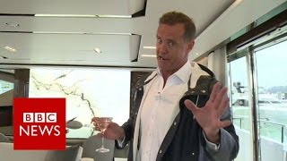 Welcome aboard a $11m luxury yacht - BBC News
