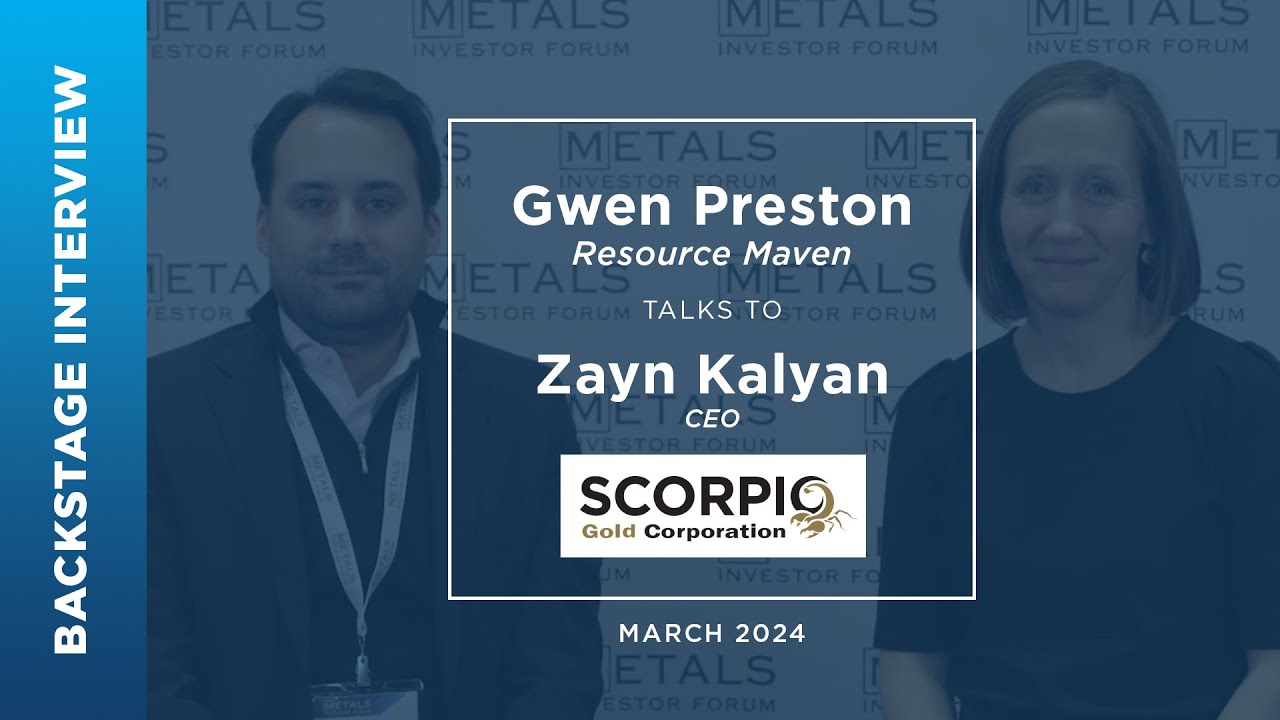 Zayn Kalyan of Scorpio Gold Corp. talks to Gwen Preston at Metals Investor Forum | March 2024