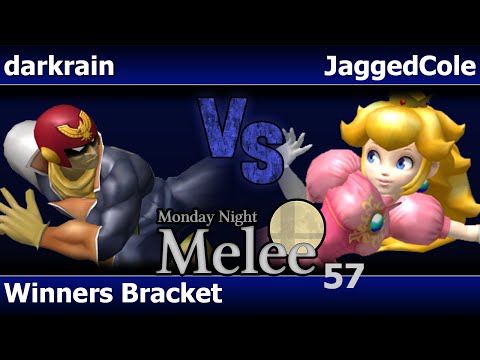 MNM 57 Melee - darkrain (C Falcon) vs JaggedCole (Peach) - Winners Bracket