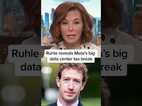 Ruhle reveals Meta's big data center tax break
