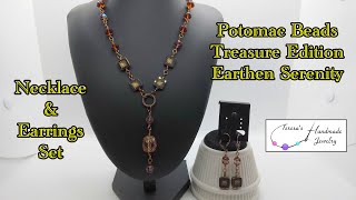 Necklace & Earrings Set | Potomac Beads Treasure Edition | Earthen Serenity | March 2024