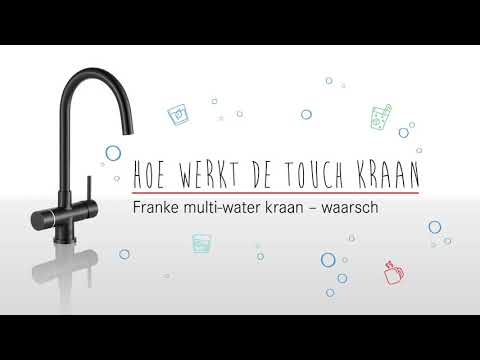 Franke multi-water kraan - Hoe werkt de touch kraan - waarschuwing