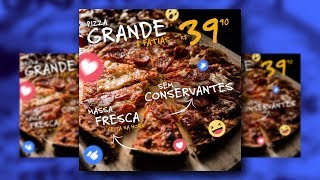 Como criar um post para Facebook e Instagram Pizza com Affinity Photo