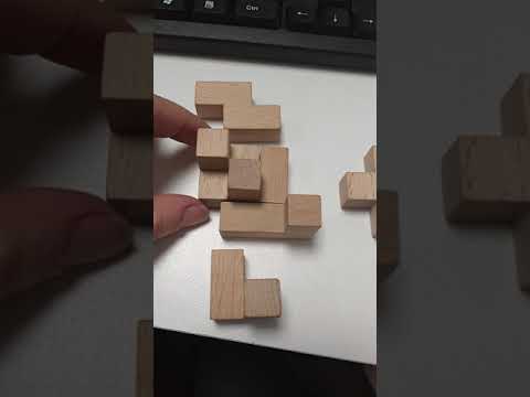 Как собрать головоломку деревянный куб