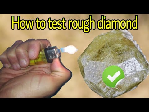how to test rough diamonds at home