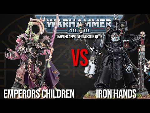 Emperors Children Vs Iron Hands - Warhammer 40k 10th Edition