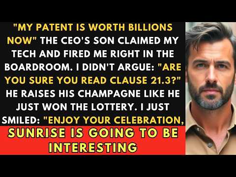 CEO's Son Claimed My $1.8B Patent and Fired Me— So I Revoked the License and Froze His Assets.
