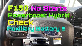 F150 Powerboost hybrid No start , replace Aux Battery, #F150Hybrid, #F150powerboost, #f150nostart,