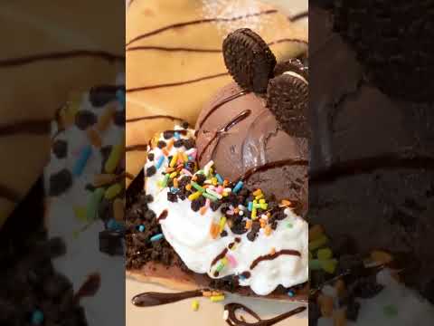 초코 듬뿍 크레페┃Full of Chocolate Crepe with Ice Cream┃#shorts