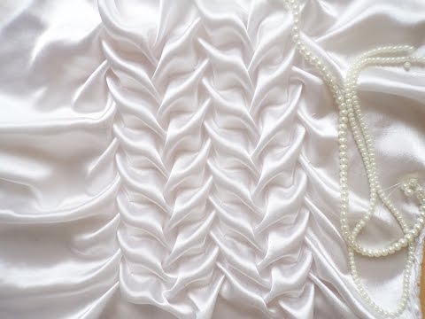 Canadian smocking,Beautiful fabric manipulation technique.