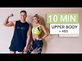 10 MIN UPPER BODY + ABS - for arms, chest and core with DJ Joel Corry / No Equipment I Pamela Reif