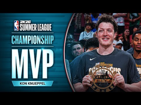 Kon Knueppel Is the 2025 #NBA2KSummerLeague Championship Game MVP! | July 21, 2025